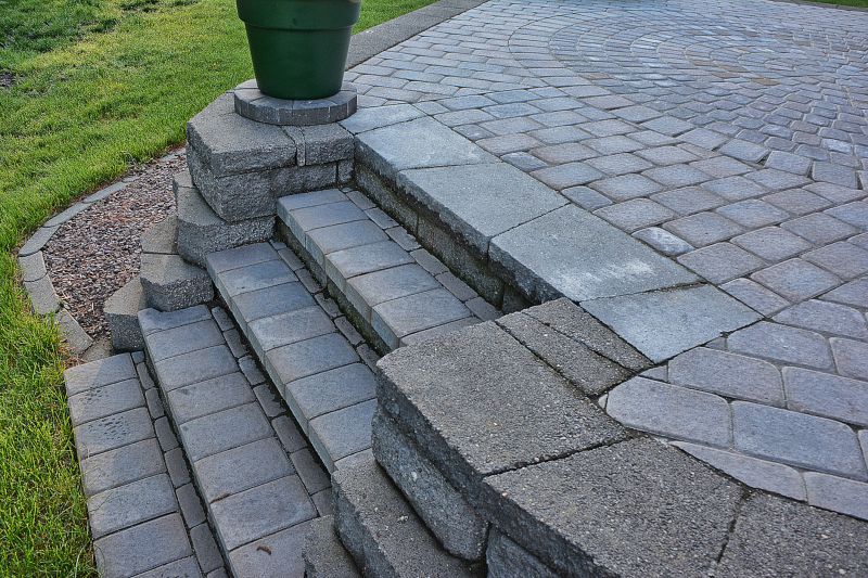 Outdoor Paver Steps